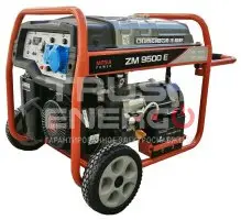 Бензиновый генератор Mitsui Power ZM 9500 E с АВР Открытая на раме  ZX 460 B trustenergo.ru
