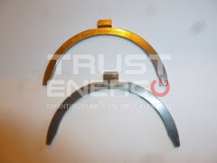 Полукольцо упорного подшипника коленчатого вала нижнее/Lower thrust piece of crancshaft ТРАСТ-ЭНЕРГО